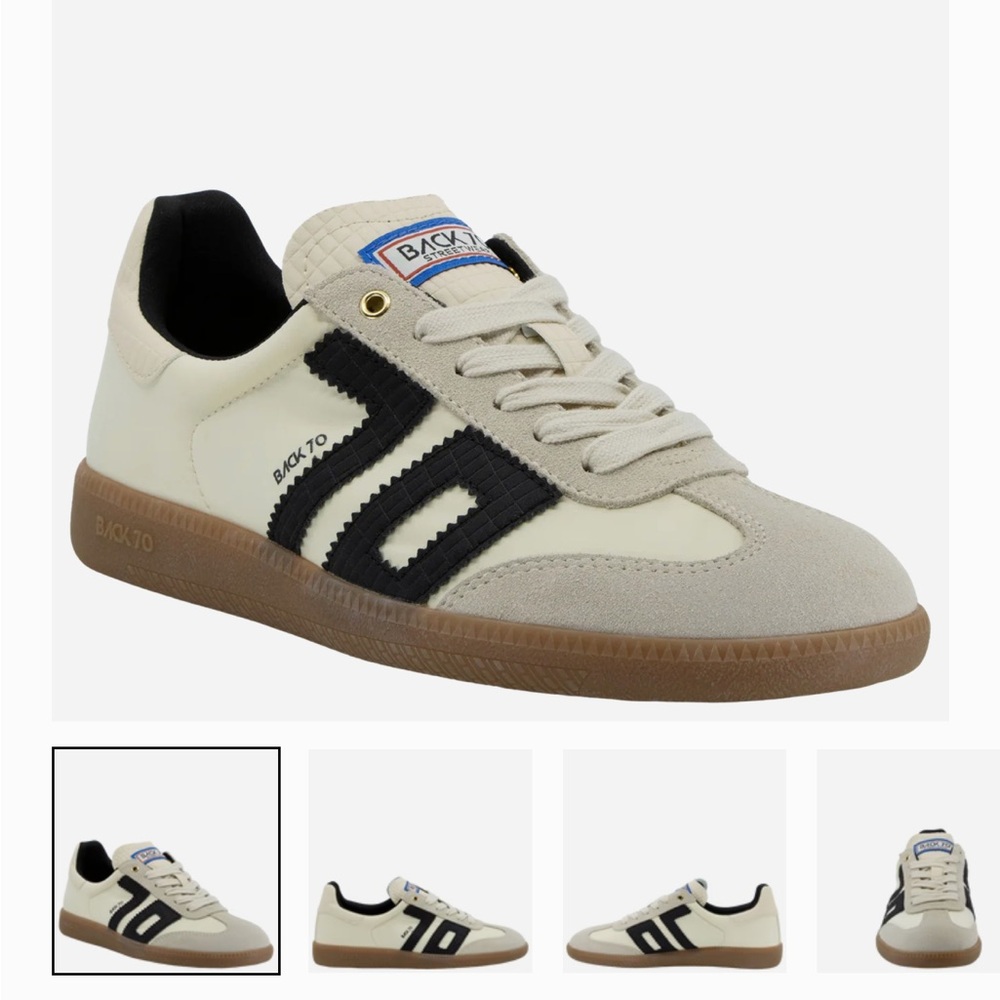 Back 70 Ghost Sneaker in Beige Black